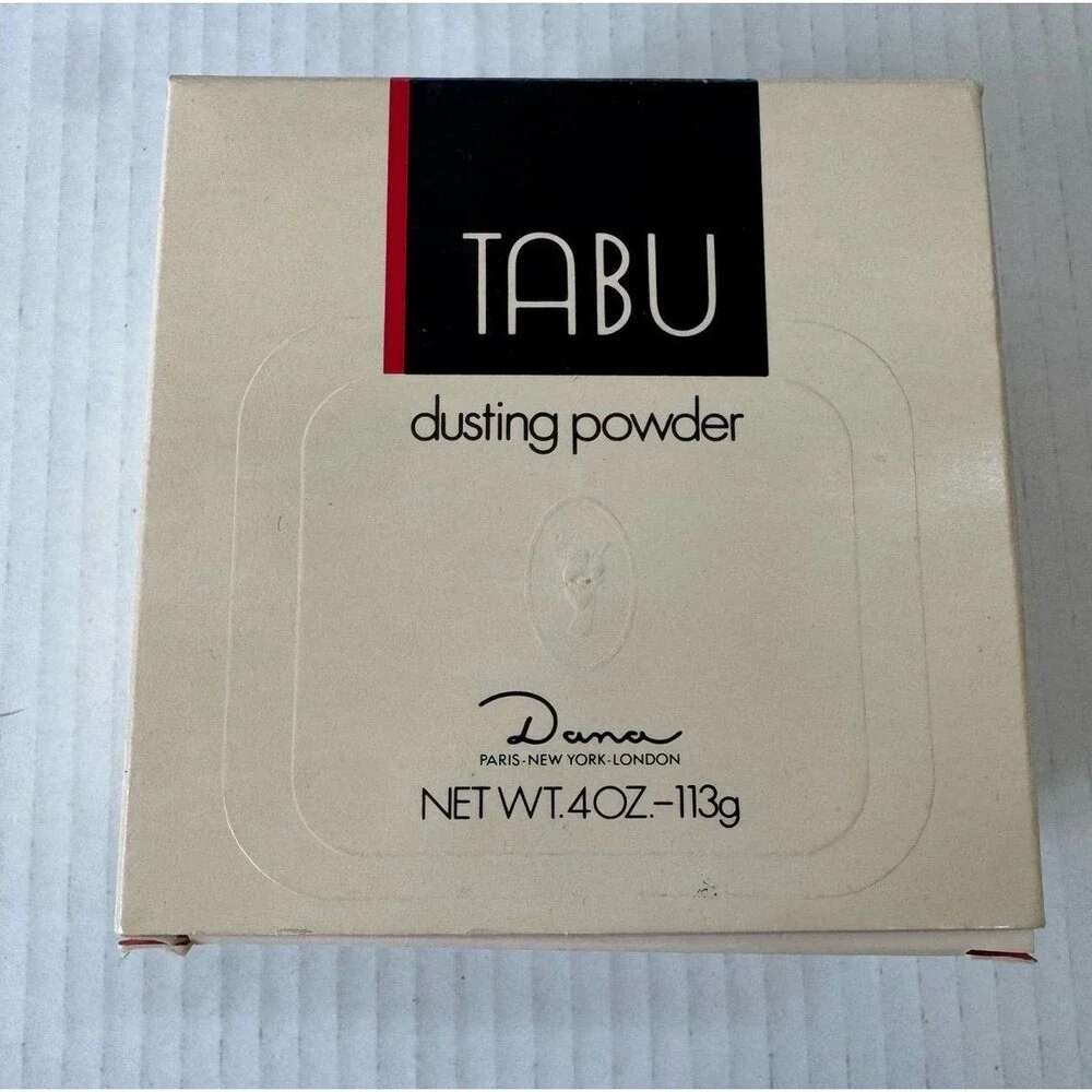 Vintage TABU Dusting Powder Dana Fragrance Talc 4oz Discontinued Paper Sealed